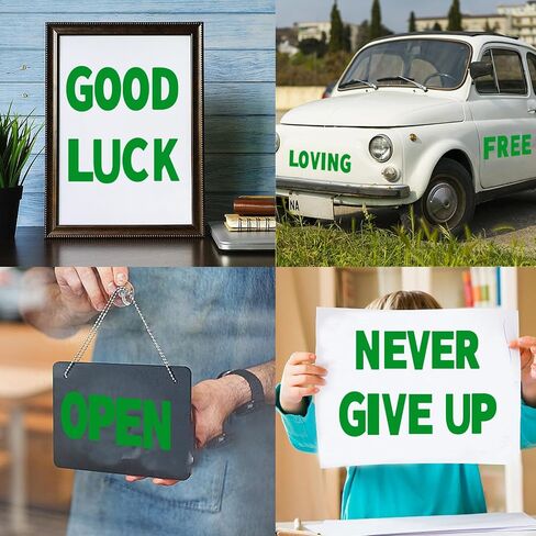 Starboling Letter Stickers,3 inch 40 Sheets Green Alphabet Sticker,Self Adhesive Vinyl Letter Stickers Mailbox Numbers,Self Adhesive Letters Stickers for Bulletin Boards Classroom Home Decor in Saudi Arabia