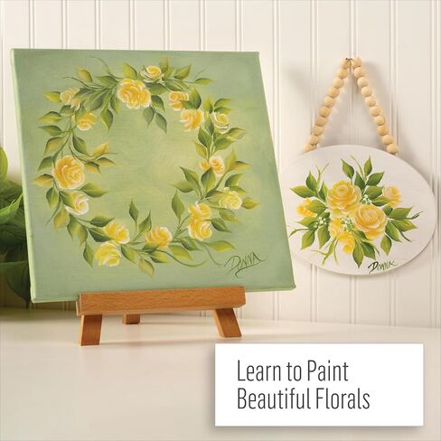 FolkArt, Sunflower One Stroke Beginner Painting Kit, Includes 5 Colors, 1 Flat Brush, and a Reusable Teaching Guide in Saudi Arabia