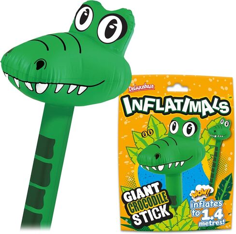 Crocodile from Deluxebase. Inflatable Blow up Alligator. Perfect Inflatable Alligator Toys, Party Gifts, Birthday Decoration and Kids Party Favors. Great for Alligator Party Supplies. in Saudi Arabia