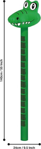 Crocodile from Deluxebase. Inflatable Blow up Alligator. Perfect Inflatable Alligator Toys, Party Gifts, Birthday Decoration and Kids Party Favors. Great for Alligator Party Supplies. in Saudi Arabia