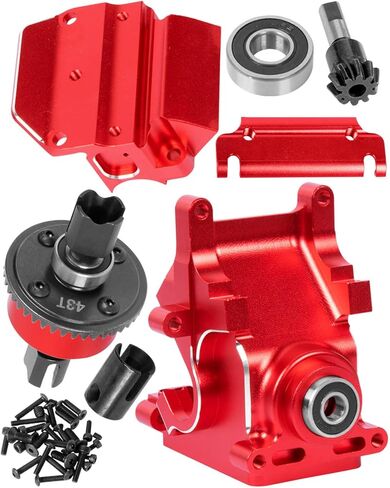 Aluminum Gearbox Case & Diff Gear 43T/10T Upgrades Part for 1/8 Arrma Kraton Senton Outcast Talion Typhon 6S BLX/ 1/7 Mojave Felony 6S BLX Limitless,Navy Blue in Saudi Arabia