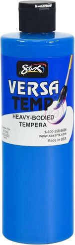 Sax Versatemp Heavy-Bodied Tempera Paint, 1 Pint, Fluorescent Blue in Saudi Arabia