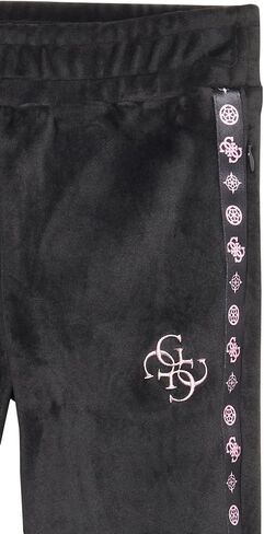 GUESS Girls' Velour Sweatpants with Embroidered Logo in Saudi Arabia