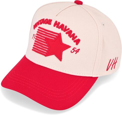 Vintage Havana Trucker Hats Women & Men | Western Retro Snapback Hat | Cute Trendy Fashion Baseball Cap | Tan Green Brown Red in Saudi Arabia