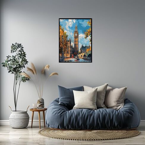 ARNLRDYA San Francisco Paint by Numbers Kit for Adults-Red Golden Gate Bridge Adult Digital Painting,America City Paint by Number for Adults Perfect for Gift Home Wall Decor Unframed(16inch×20inch) in Saudi Arabia