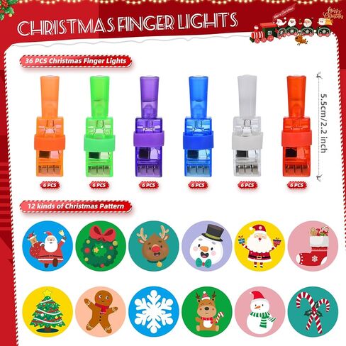 36 قطعة من مصابيح أصابع الهالوين LED، هدايا حفلات الهالوين للأطفال، ألعاب إضاءة LED للهالوين، هدايا مكافآت للفصول الدراسية، هدايا الهالوين، حشو حقيبة جودي in Kuwait
