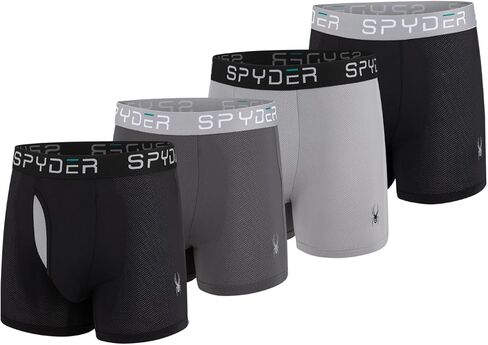 Spyder Performance Mesh Mens Boxer Briefs Sports Underwear/Fly Front in Kuwait