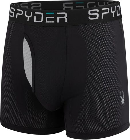 Spyder Performance Mesh Mens Boxer Briefs Sports Underwear/Fly Front in Kuwait