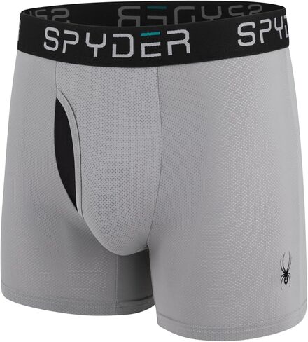 Spyder Performance Mesh Mens Boxer Briefs Sports Underwear/Fly Front in Kuwait
