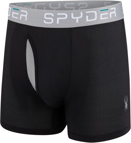Spyder Performance Mesh Mens Boxer Briefs Sports Underwear/Fly Front in Kuwait