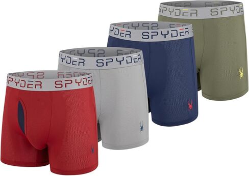 Spyder Performance Mesh Mens Boxer Briefs Sports Underwear/Fly Front in Kuwait
