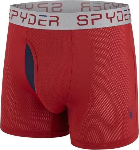 Spyder Performance Mesh Mens Boxer Briefs Sports Underwear/Fly Front in Kuwait