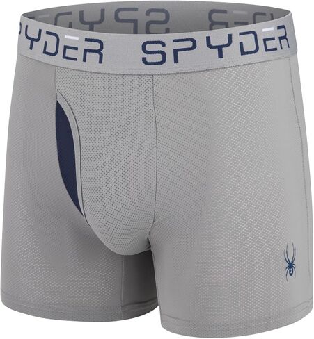 Spyder Performance Mesh Mens Boxer Briefs Sports Underwear/Fly Front in Kuwait