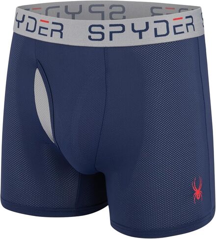 Spyder Performance Mesh Mens Boxer Briefs Sports Underwear/Fly Front in Kuwait