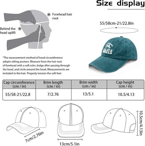 Baseball Caps I Hunt Mushrooms Because I Have No Morels Baseball Cap, Vintage Caps for Men Cyan Blue in Saudi Arabia