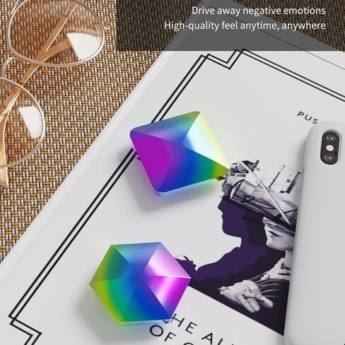 لعبة فيدجيت الملونة للمكتب الدوارة لتخفيف الضغط - ألعاب مكتبية حركية تقلب لعبة الطاولة الدوارة لتخفيف التوتر بحجم الجيب ألعاب الرقص الحسية، هدية رائعة للأطفال والكبار in Kuwait