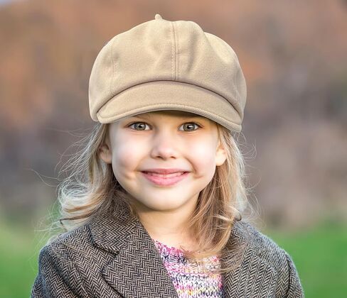 Jastore Kids Boys Girls Newsboy Caps Wool Flat Beret Cabbie Hat for Toddler in Kuwait
