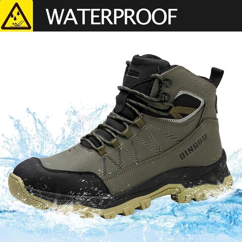Steel Toe Boots for Men Waterproof Safety Work Boots，Comfortable Mens Industrial & Construction Boots in Kuwait