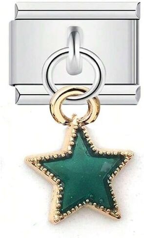 Italian Charms Bracelet Stainless Steel 9mm Link DIY Module Moon And Star Jewelry in Kuwait