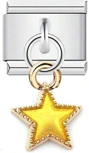 Italian Charms Bracelet Stainless Steel 9mm Link DIY Module Moon And Star Jewelry in Kuwait