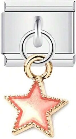 Italian Charms Bracelet Stainless Steel 9mm Link DIY Module Moon And Star Jewelry in Kuwait