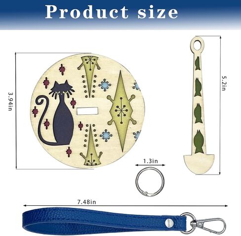Portable Wrist Yarn Holder, Wood Wrist Yarn Ball Holder for Crocheting Knitting,Yarn Holder with Leather Wristband Yarn Minder Crochet Gift for Crafters in Saudi Arabia
