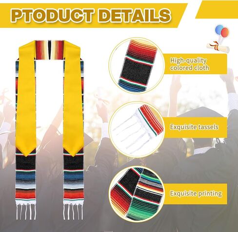 Class of 2024 Mexican Graduation Stole Set Mexican Graduation Sash and DIY Thermal Sublimation Grad Stole in Saudi Arabia