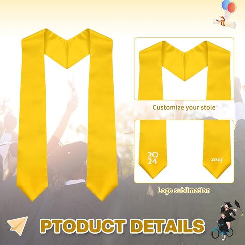 Class of 2024 Mexican Graduation Stole Set Mexican Graduation Sash and DIY Thermal Sublimation Grad Stole in Saudi Arabia