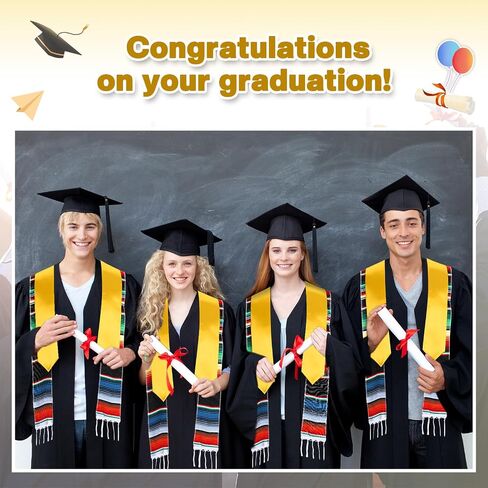 Class of 2024 Mexican Graduation Stole Set Mexican Graduation Sash and DIY Thermal Sublimation Grad Stole in Saudi Arabia
