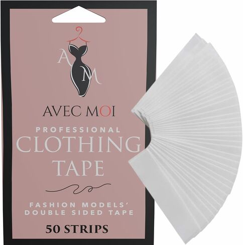 Professional Double-Sided Clothing Tape Fashion Tape for Models, Performers, and Stylists by Avec Moi. Just Released on Amazon. The Fashion Industry's Trusted Brand is Now Publicly Available. in Saudi Arabia