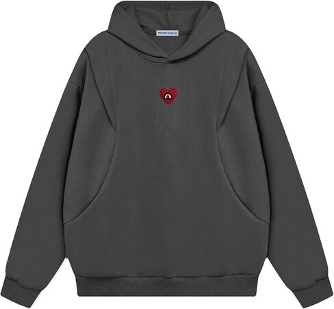 Aelfric Eden Women's Oversized Hoodies Sweatshirt Trendy Long Sleeves Solid Essentials Hoodie Y2k Fall Fashion Outfits in Saudi Arabia