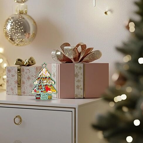 FNYDOX LED Christmas Decorations, Wooden Christmas Tree Statue for Presents, Christmas Tree Figurine for Gifts, Modern Christmas Tree Sculpture Decor Wall Art, Original Craft Christmas Tree Ornament in Saudi Arabia