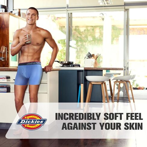 Dickies Mens Underwear 6 Pack Boxers for Men Breathable Cotton Boxer Briefs in Saudi Arabia