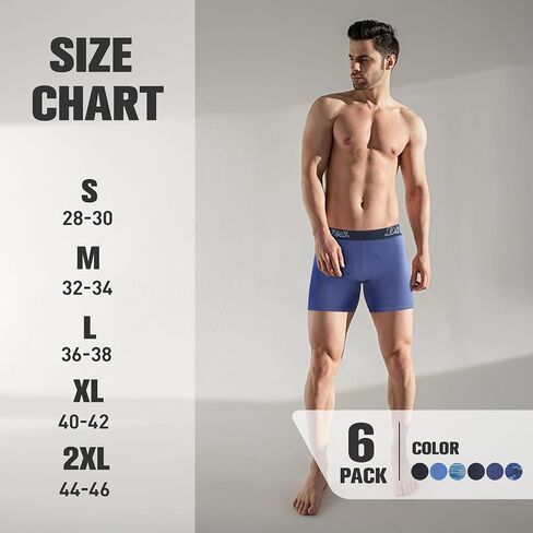 Dickies Mens Underwear 6 Pack Boxers for Men Breathable Cotton Boxer Briefs in Saudi Arabia
