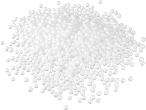 uxcell 4 Packs 0.1" White Mini Polystyrene Foam Beads Ball Round for the Arts, DIY Crafts, Party Decorations, Fillings of Vase Pillow in Saudi Arabia