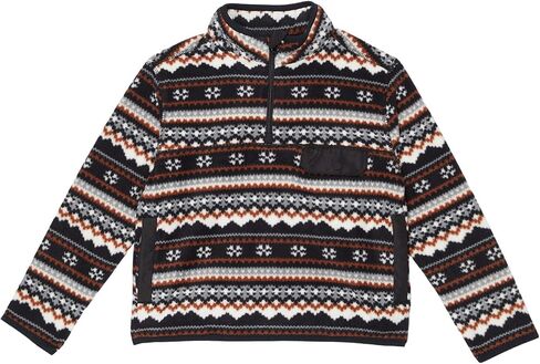 Janie and Jack Boy's Fair Isle Fleece Pullover (Toddler/Little Kids/Big Kids) in Saudi Arabia
