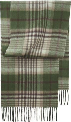 100% Lambswool Scarf - Plaid Tartan Check Soft Warm Scarf, Gift for Women and Men in Saudi Arabia