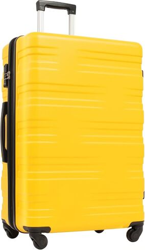 CuisinSmart 28 Inch Luggage with Spinner Wheels,Hard Shell Luggage with TSA Lock, Scratch Resistant Lightweight Suitcase,Expandable Travel Luggage Bag for Women Men Family Yellow in Saudi Arabia