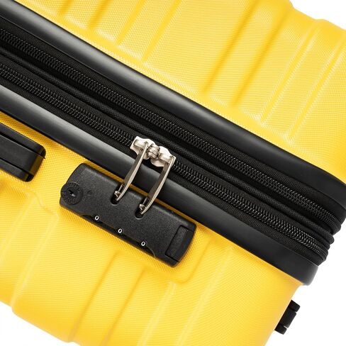 CuisinSmart 28 Inch Luggage with Spinner Wheels,Hard Shell Luggage with TSA Lock, Scratch Resistant Lightweight Suitcase,Expandable Travel Luggage Bag for Women Men Family Yellow in Saudi Arabia