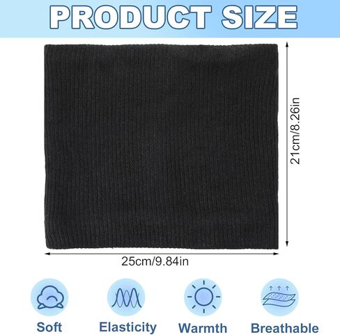 وشاح شتوي، وشاح بلوفر، طبقة مزدوجة، وشاح محبوك دافئ، مناسب لهدايا الرجال والنساء in Kuwait