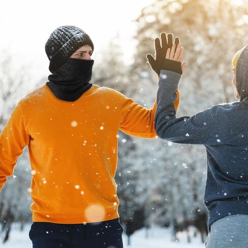 وشاح شتوي، وشاح بلوفر، طبقة مزدوجة، وشاح محبوك دافئ، مناسب لهدايا الرجال والنساء in Kuwait
