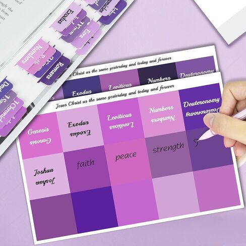 Bible Journaling Kit, Bible Study Supplies, Bible Highlighters and Pens No Bleed, Bible Study Tools, Journaling Kit for Women, Bible Tabs and Highlighter Set, Purple in Saudi Arabia