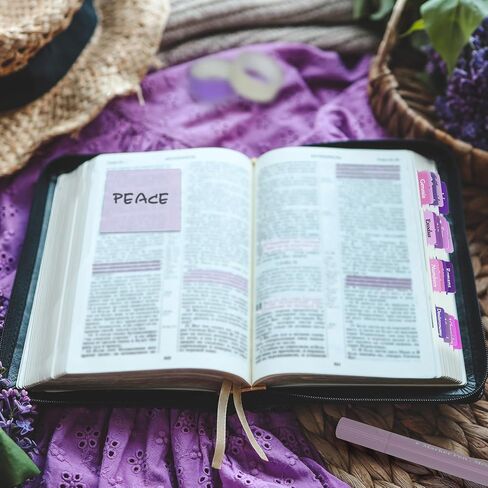 Bible Journaling Kit, Bible Study Supplies, Bible Highlighters and Pens No Bleed, Bible Study Tools, Journaling Kit for Women, Bible Tabs and Highlighter Set, Purple in Saudi Arabia