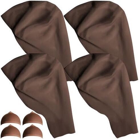 Wehhbtye Halloween Latex Bald Caps with Bald Head Wigs for Adult Costume and Theme Party in Kuwait