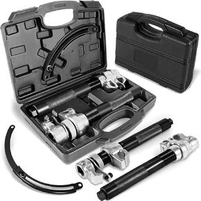 Upgrade Coil Spring Compressor Tool Automotive, Heavy Duty Macpherson Strut Spring Shock Absorber Compressor Set with Safety Jaws and Holder, Max Load.2645LB for Car Motorcycle Truck ATV UTV