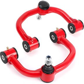 2-4'' Lift Front Upper Control Arms for 2004-2020 Ford F150 with Ball Joint, AUSUM MOTOR Front Upper Control Arms for F150, Tubular Suspension Control Arm Kit Set of 2PCS Red