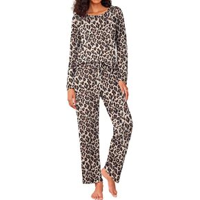 Ekouaer Womens Pajama Sets 2 Piece Pjs Sleepwear Soft Comfy Loungewear Long Sleeve Pullover Top and Pants S-XXL