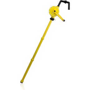 TERA PUMP Polypropelene Plastic Rotary 55 Gallon Drum Barrel Pump for water based solutions and all petroleum products