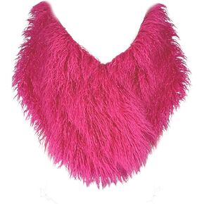 RomanticDesign Women Faux Fur Shawl Fluffy Bridal Wedding Sleeveless Wrap Warm Winter Stole Cape for Prom Evening Party