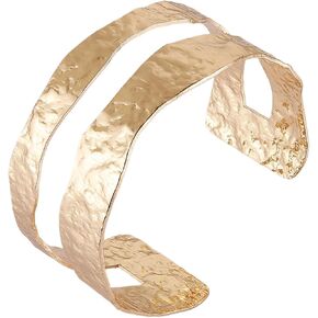 HZMAN Cuff Bracelets for Women Wide Bangle Bracelet Adjustable Open Wrist Cuff Bracelet Jewelry Gift